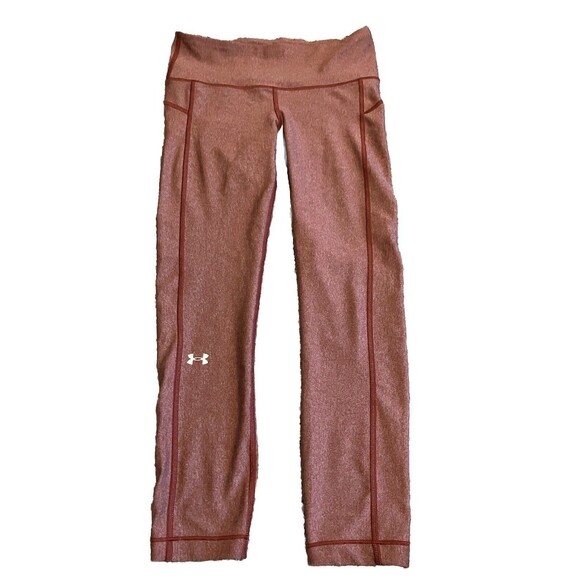 Under Armour Heat Gear Compression Leggings Red - Women’s Small - Picture 1 of 3